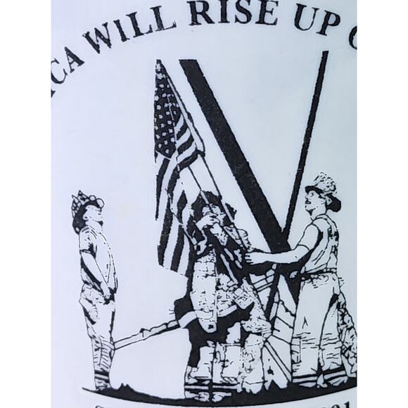 America Will Rise Up Once More Coffee Mug Tea Cup Commemorating Sept 11 2001 - Picture 3 of 14